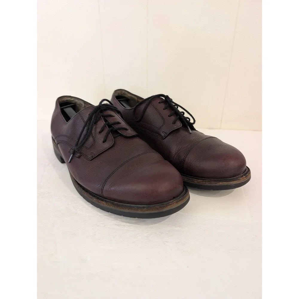 Mephisto Melchior Leather Cap Toe Oxford Dress Shoes Dark Brown Men's Size 10.5